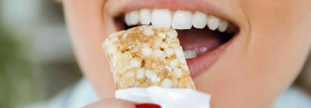 Snack made with agave syrup